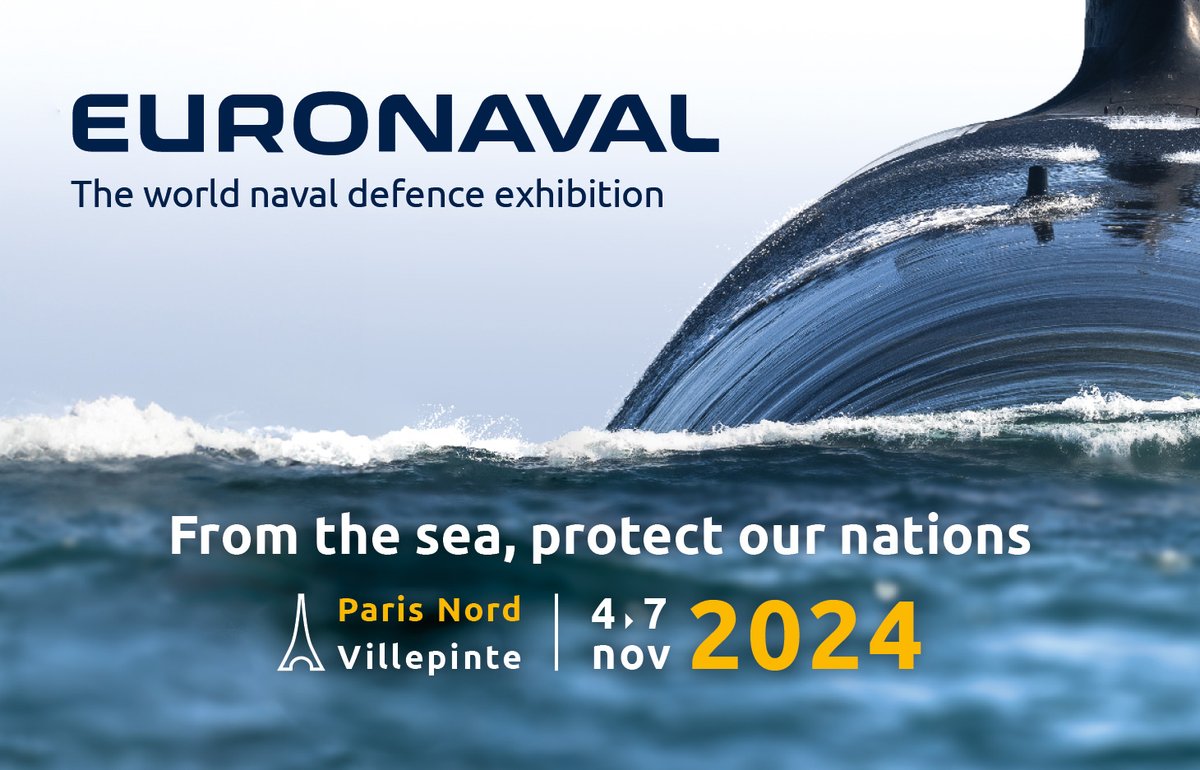 🗓 J-5 avant le rendez-vous incontournable de l'industrie navale de défense !  

📍Du 4 au 7 novembre, retrouvez CINav au salon EURONAVAL 2024 sur le stand 6D102. L'occasion d’échanger sur la filière des industries de la mer en matière d'emploi, formation et compétences.