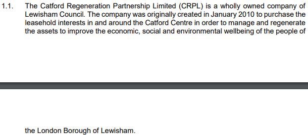 <a href="/LewishamCouncil/">Lewisham Council</a> Suddenly closing <a href="/CatfordMews/">Catford Mews</a> seems completely in contradiction to CRPL's stated purpose