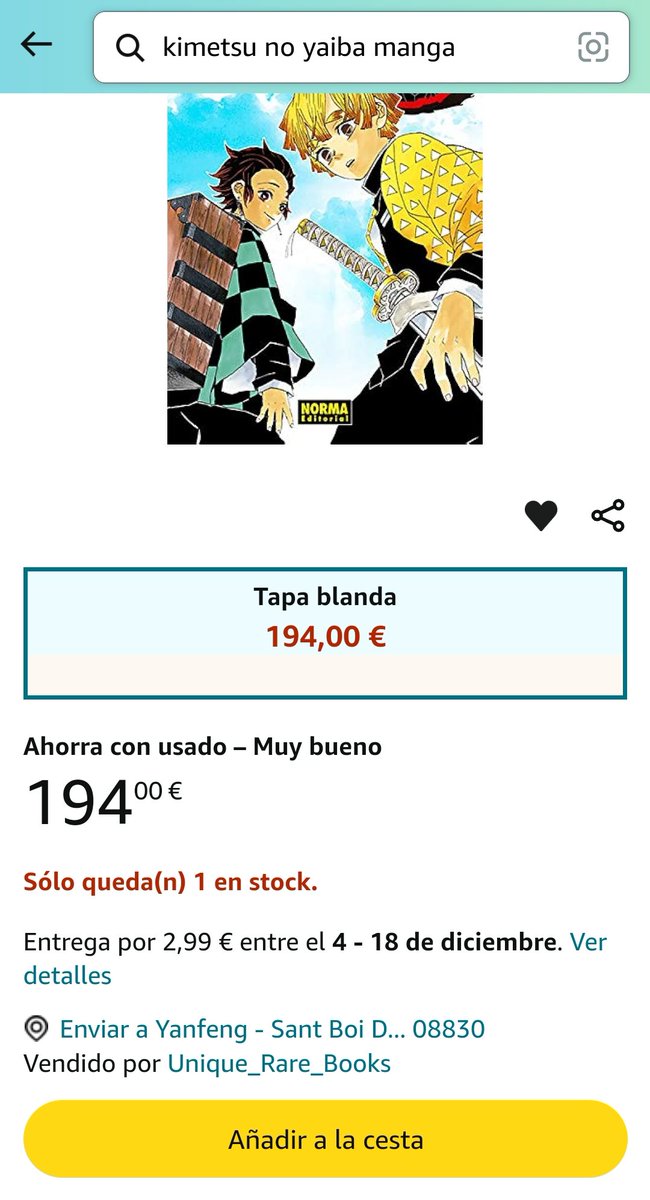 Arceus148_its's tweet photo. Esto es real????? Por un manga que vale 194 eurosss??? https://t.co/bgTOro1YEq