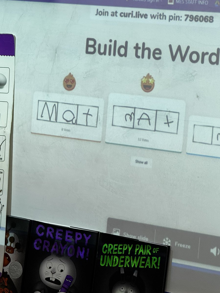 Renee Barnard (@icoachbarnard) on Twitter photo Kindergartners in Ms. Wilkins’ classroom was practicing their CVC words with <a href="/curipodofficial/">Curipod</a> - the excitement was through the roof! 🎉
✨Watching little ones light up as they engage, learn, and grow with each word is pure magic! ✨<a href="/WISDMeador/">Meador Elementary</a> <a href="/WillisSchools/">Willis ISD</a> <a href="/WISDiCoaches/">Willis ISD iCoaches</a> Kindergartners in Ms. Wilkins’ classroom was practicing their CVC words with <a href="/curipodofficial/">Curipod</a> - the excitement was through the roof! 🎉
✨Watching little ones light up as they engage, learn, and grow with each word is pure magic! ✨<a href="/WISDMeador/">Meador Elementary</a> <a href="/WillisSchools/">Willis ISD</a> <a href="/WISDiCoaches/">Willis ISD iCoaches</a>
