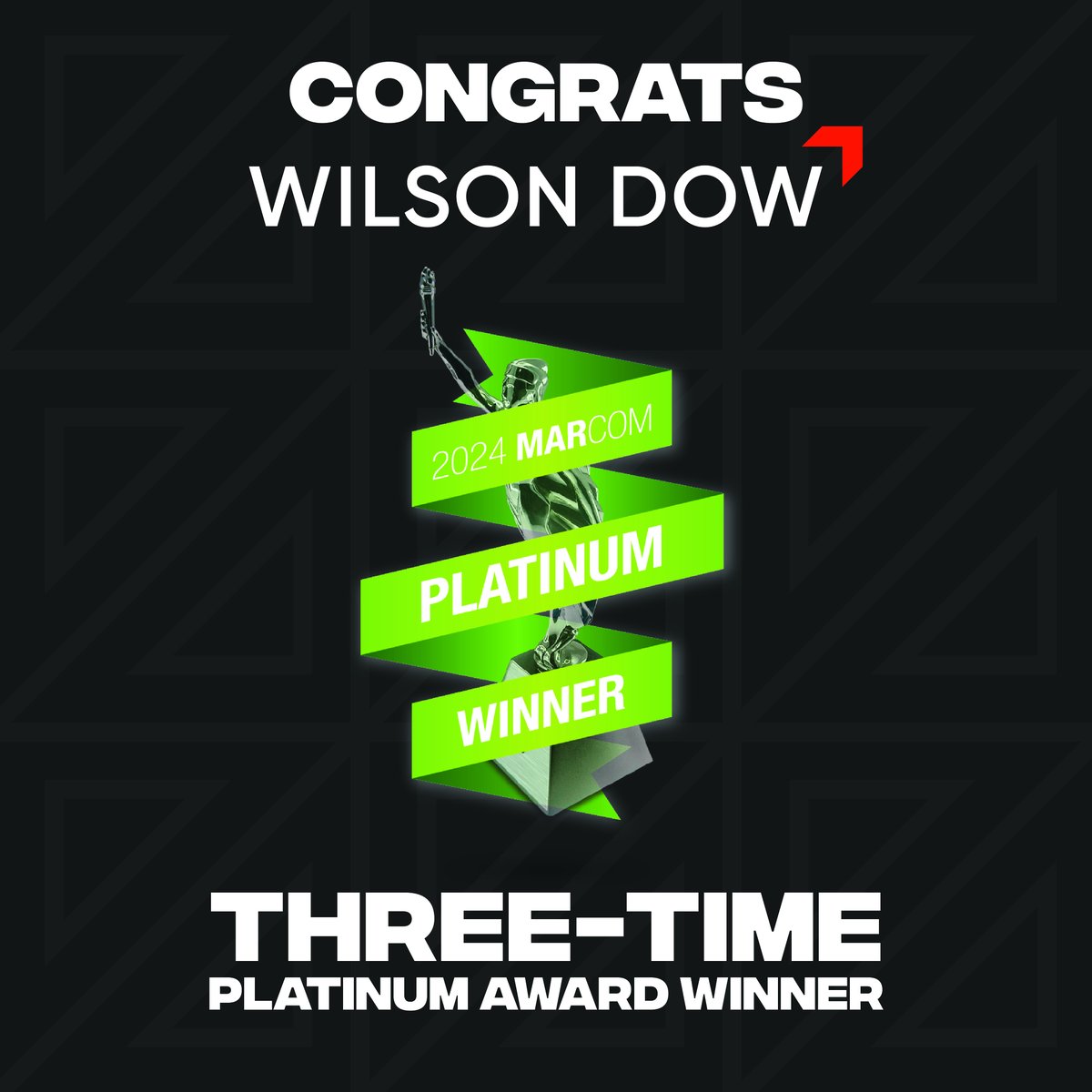 🏆 Three Platinum MarCom Awards? Yes, we did that! 7 days and one big #AI-powered vision for our video. Creativity meets tech at Wilson Dow! #MarComAwards #WilsonDowWay #PowerOfLive

bit.ly/3Uq1OEy