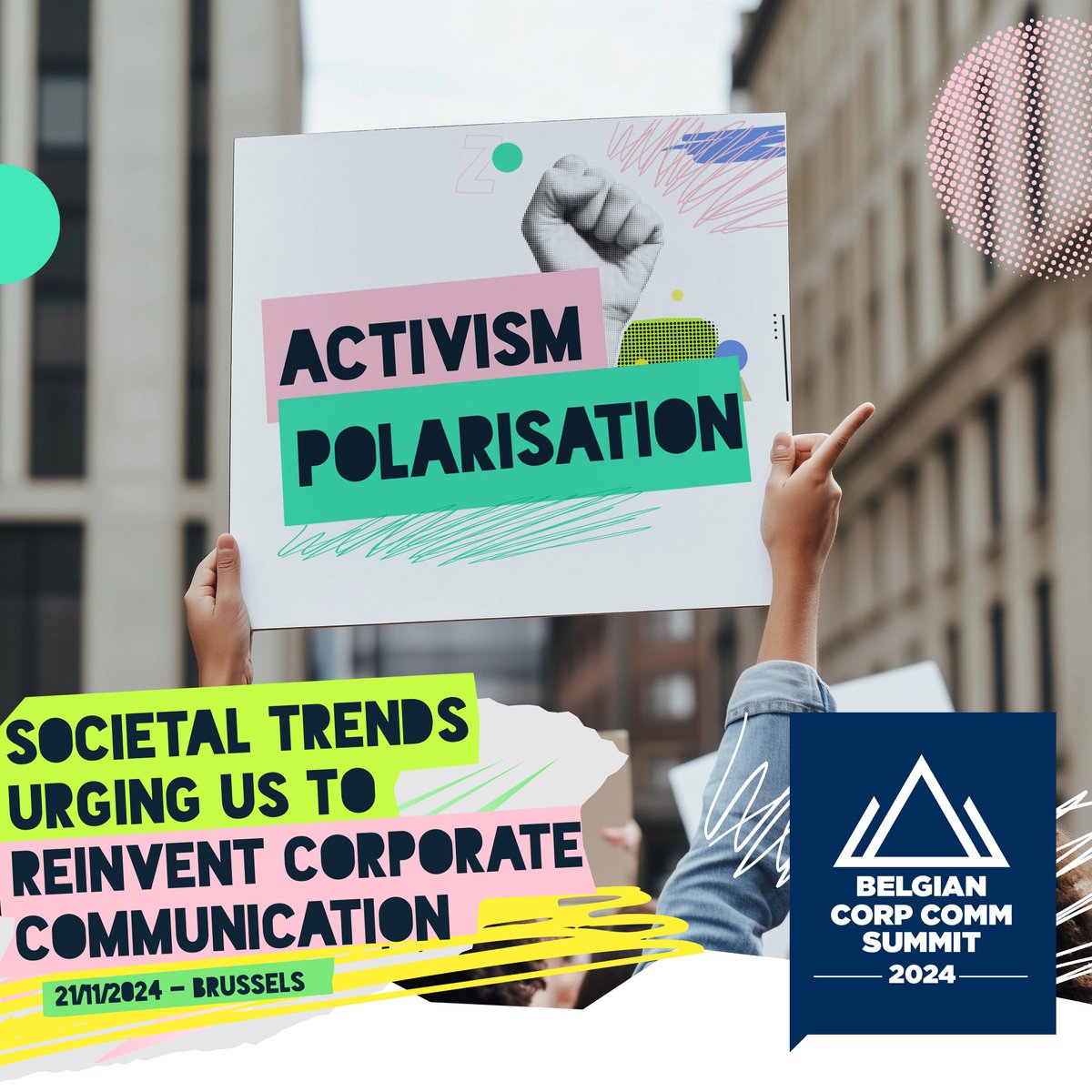 🌟 Topic Announcement for Our Summit on November 21: Polarisation &amp; Activism🌟

🎤To explore how professionals deal with polarisation &amp; activism, we will listen to a mixed panel.

📅 Date: 21 Nov
📍 Location: Proximus, Evere
🎟 More info &amp; registration: lnkd.in/ejWu7bJi