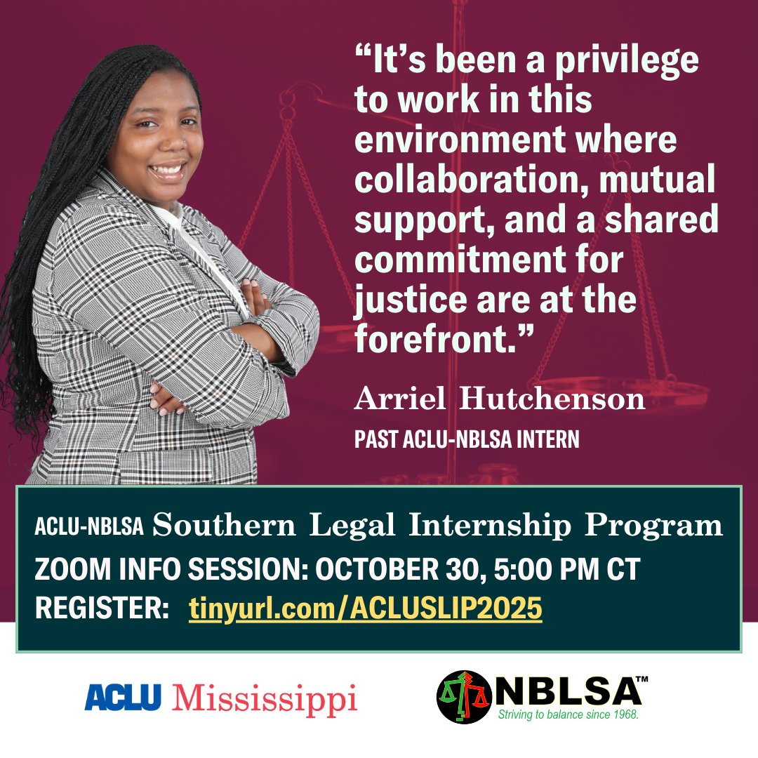 Take it from our former SLIP intern, this is an opportunity worth checking out.  Join the webinar tonight or send questions to SLIPinfo@aclu.org.  Final deadline for applications is November 11!