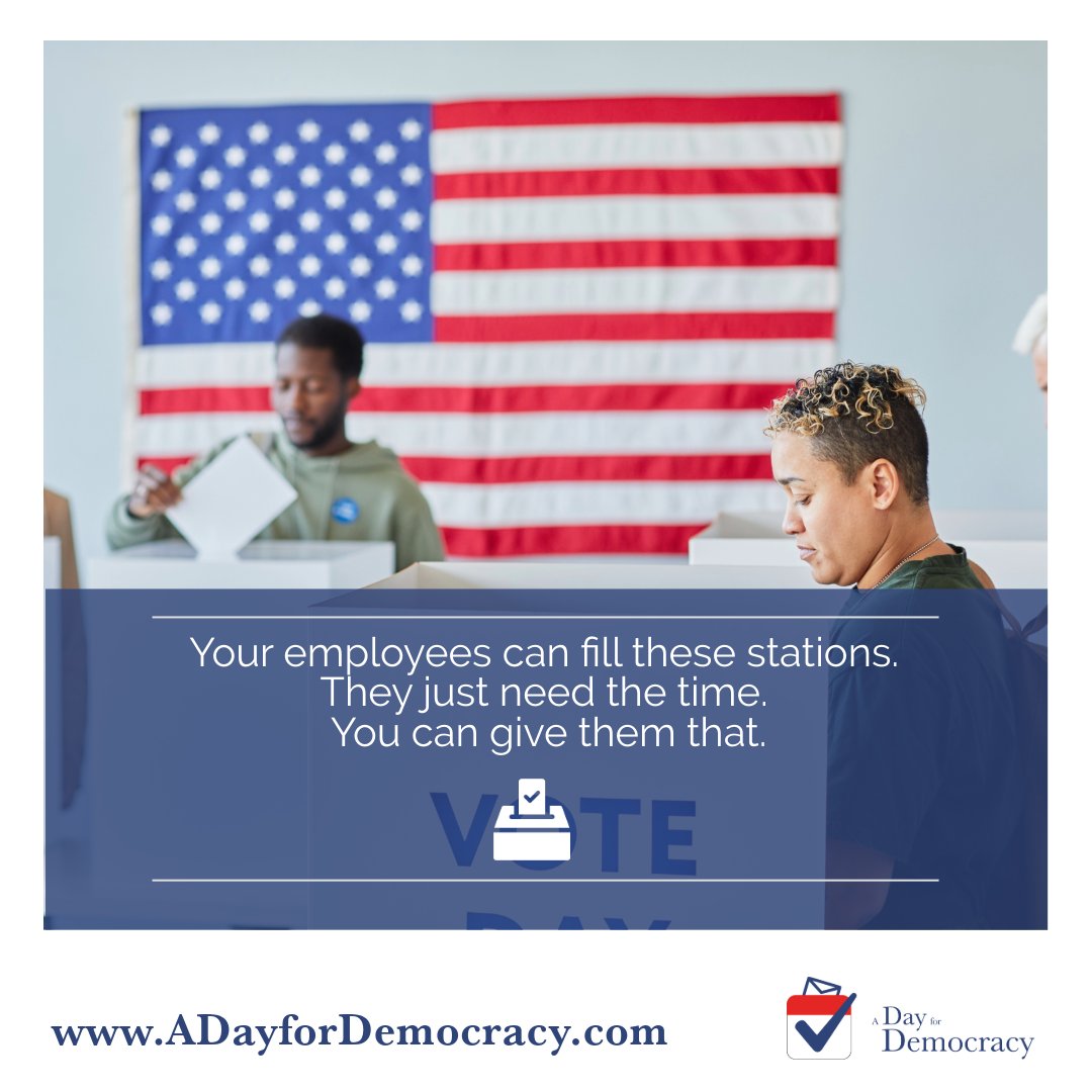 aDayForDemocrcy's tweet photo. Election Day is just two days away! Have you finalized your voting plan? Confirm your location and hours, and don’t forget to remind friends and family to do the same. Let’s be ready to vote! More info at https://t.co/PoJgUayKd0. https://t.co/jawtGm5LFm