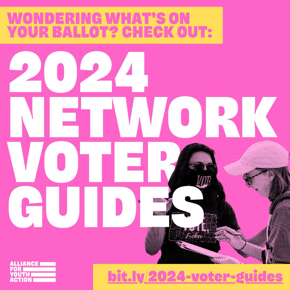 alliance4youth's tweet image. The Alliance Network is making sure you're 100% #VoteReady! 🗳️ Wondering what’s on your ballot? Check out the 2024 Network Voter Guides for all the info you need to vote with confidence. Visit bit.ly/2024-voter-gui… to learn more! #Vote2024 #YouthVote #AllianceForYouthAction