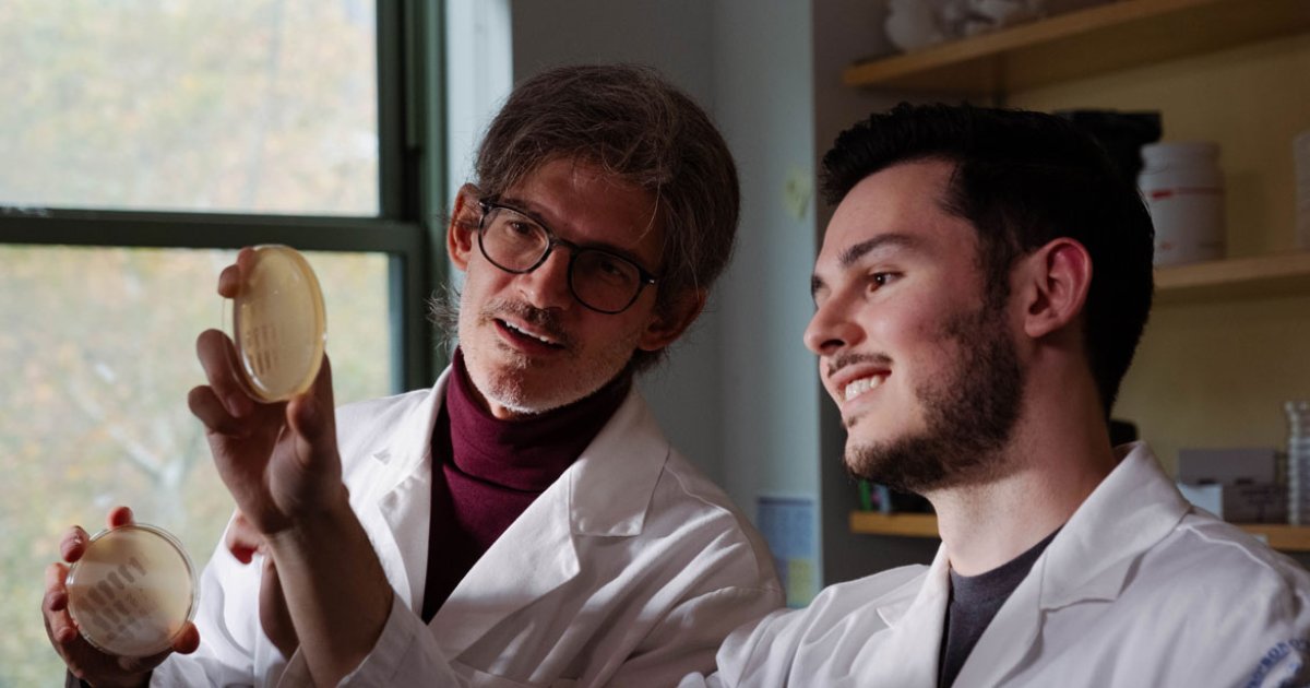 Vilcek's tweet photo. 🧬 Vilcek Prizewinner Luciano Marraffini and his team at the @MarraffiniLab w/@RockefellerUniv have published a new study in @CellCellPress. The study highlights how #CRISPR systems may act as molecular fumigants to prevent infection.⁣  https://t.co/C4tPvLxc25  https://t.co/Hezcto1GJc