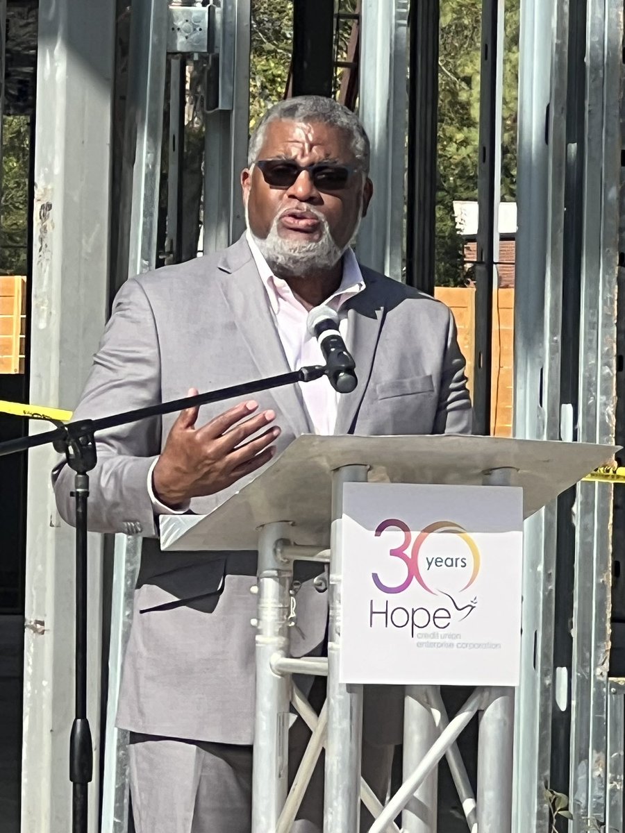 warwicksabin's tweet photo. Congratulations to my friend &amp; @deepsouthtoday board member @HopeCUbill on today’s groundbreaking for the HOPE Economic Empowerment Center here in Jackson, MS. The work that Bill and @HopeCreditUnion have done to provide services to communities in multiple states is remarkable. https://t.co/FphOeOOiTc