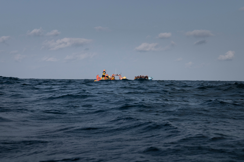 IFRC_Europe's tweet photo. 🚨#OceanViking saved 25 lives today - including 5 unaccompanied children from a distressed boat in the Tunisian and Maltese search and rescue zones.

After 4 days at sea with just 1 bottle of water each, they’re now safe, receiving care from @IFRC and @SOSMedIntl teams. https://t.co/WhUoztTcYK