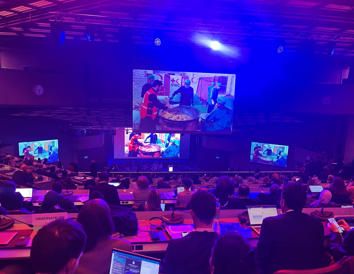 #RCRC24. 🇩🇰Denmark will continue to strongly advocate for compliance with and implementation of International Law and International Humanitarian Law. 

Might does not make right.

#PowerOfHumanity