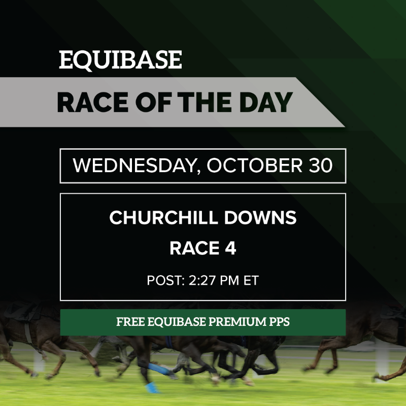 Equibase's tweet photo. Today's FREE Race of the Day!

Race 4 @ChurchillDowns
R4 Post - 2:27 PM ET

#Statlines Top Play
#7 Fun to Run ML 4-1

Over the past year, trainer @mjsharp75_joe wins at 47% (8 of 17) in MC races at Churchill. 

Get free premium past performances and more  👇
