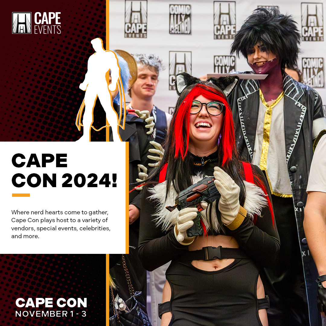 Cape Con is this weekend! There will be games, cosplay competitions, vendors, and celebrity meet and greets, so don't miss out! The showroom will be open Friday 3pm to 9pm, Saturday 10am to 8pm, and Sunday 10am to 4pm. Still need tickets? Get yours here -&gt; bit.ly/4eSZ2zu