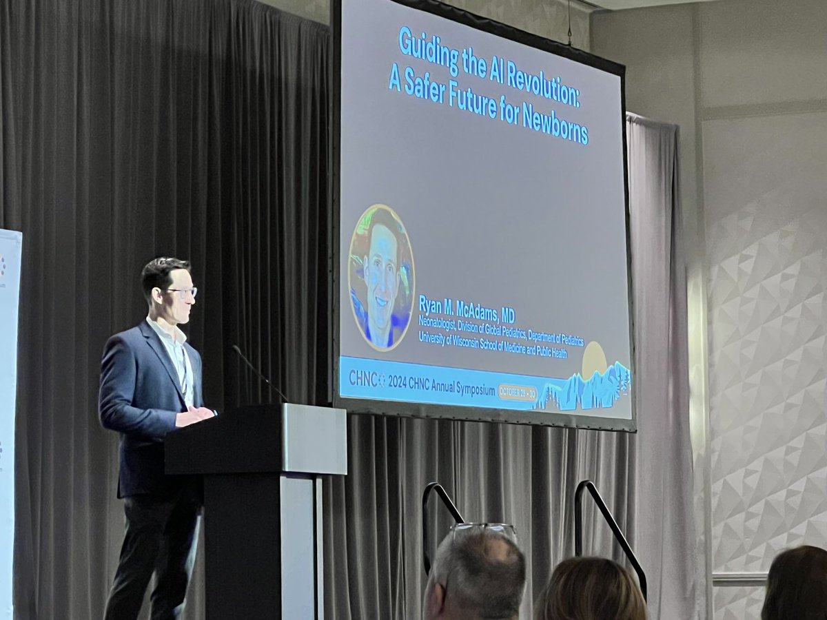 lydia_wraight's tweet photo. @doc_mcadams talking about the future of AI in Neonatology #2024chncsymposium https://t.co/rRbIqt0t9x