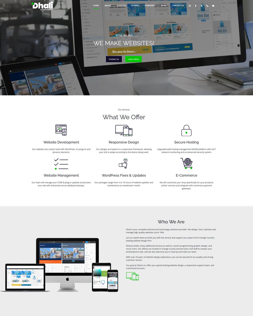 dhaliweb's tweet photo. Today's Website Highlight is our very own website!
Our goal at Dhali is to offer you a great-looking website design, a responsive support team, and customized services.

Check us out for your new website today🎉
https://t.co/kdYvjEWYyJ https://t.co/mWst2OB9WT