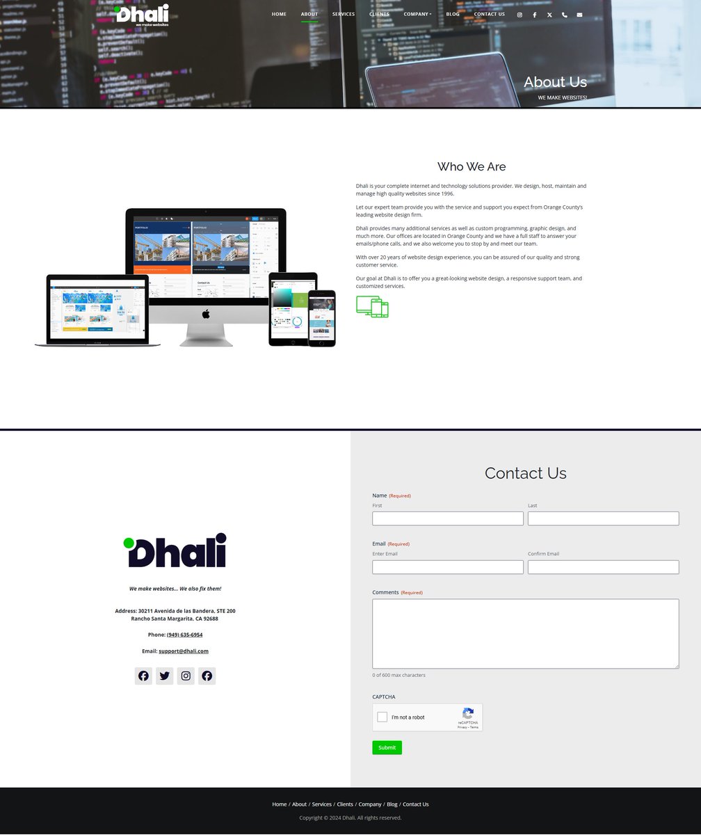 dhaliweb's tweet photo. Today's Website Highlight is our very own website!
Our goal at Dhali is to offer you a great-looking website design, a responsive support team, and customized services.

Check us out for your new website today🎉
https://t.co/kdYvjEWYyJ https://t.co/mWst2OB9WT