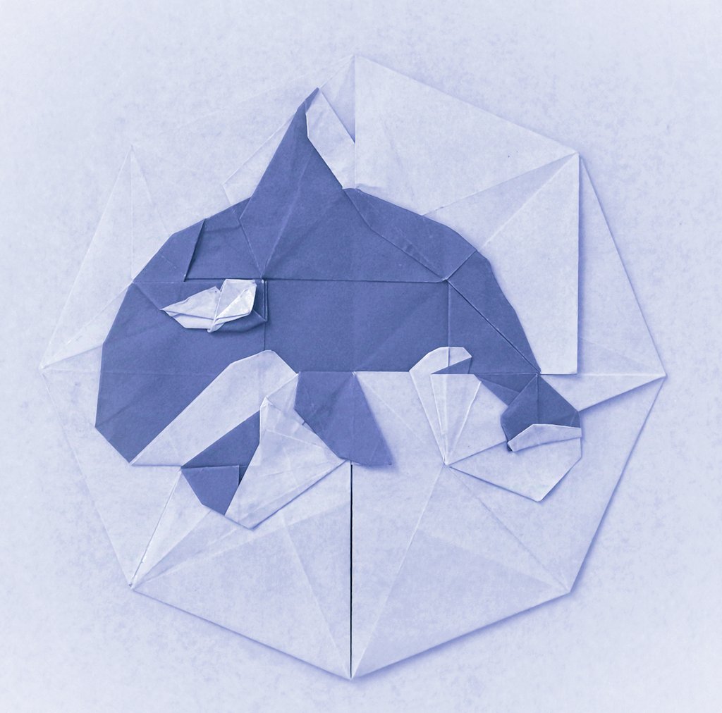 Killer whalle orca by <a href="/wangshuo544224/">Simple Origami</a> kami 24cm