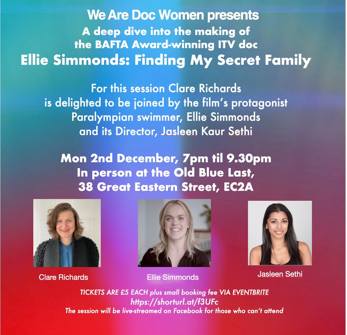 WeAreDocWomen's tweet photo. Delighted to announce another brilliant session looking into a fantastic doc.
Click the link for tickets: https://t.co/KSjMz8dOGj
#wadw https://t.co/kgJlJ0fBFM