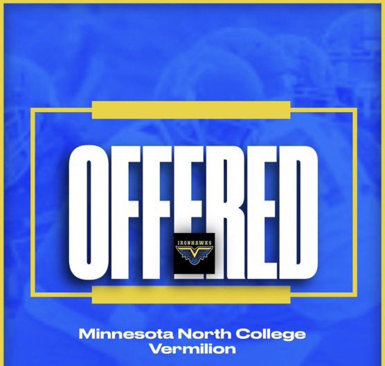 #AGTG I am blessed to receive an offer from  Minnesota North College💙🤍<a href="/coachbusby22/">Coach Busby</a> <a href="/CookZuriel/">Zuriel Cook</a> <a href="/johnson_three/">Tyree Johnson</a> <a href="/BourgeoisFB/">Bourgeoisfootball</a> <a href="/Shawnpreston25/">Shawn preston</a> <a href="/DaJuanSanders/">Coach D. Sanders</a> <a href="/kennyjohnson99/">Kenny Johnson Jr.</a> <a href="/coacharanda/">Raul Aranda</a> <a href="/G_Sportz/">Jeremiah Jakee' Gray</a>