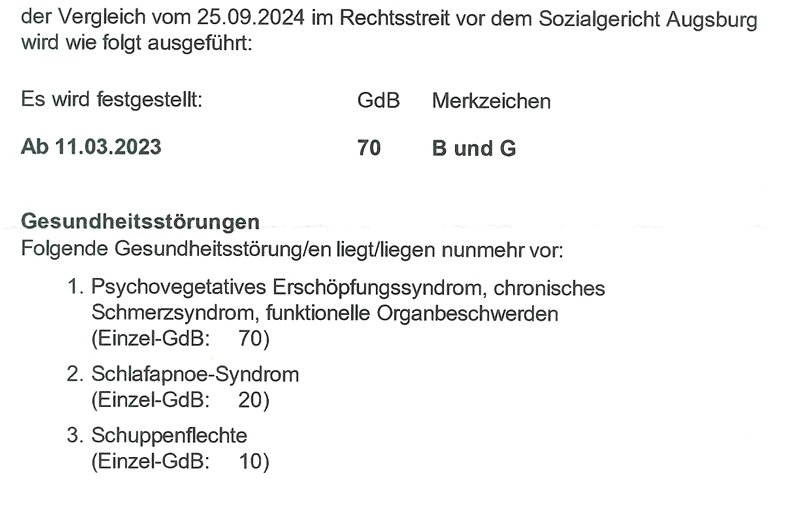 MeckerMutti's tweet photo. @BMAS_Bund @hubertus_heil:
Das machen Ihre Versorgungsämter konsequent trotz VersMedV 18.4 aus ME/CFS. 
Dafür hätte ich gerne eine Erklärung, denn es ist rechtswidrig. Es hat weitere Stigmatisierung der Betroffenen zur Folge. 
#StopStigmatizingME https://t.co/lwQfUlxlue