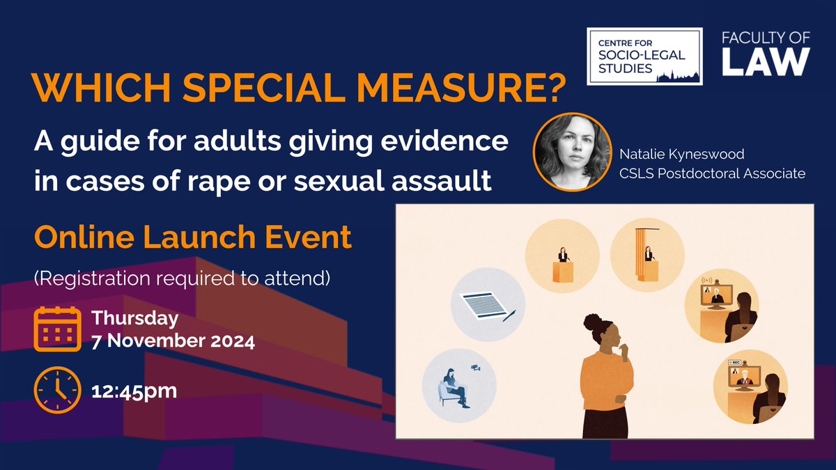 Join us for the first public screening of the video and discussion about the resources with Dr Natalie Kyneswood and HHJ David Aubrey KC: Thursday 7 November 2024 at 12:45pm

Register now: tinyurl.com/23yzxctd