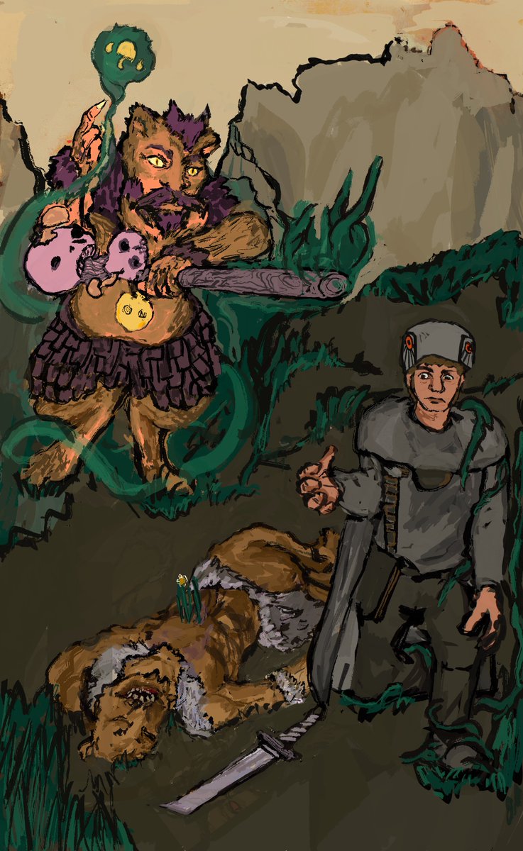 Such a cool design here <a href="/TollanUniverse/">Tollan Universe</a>! I have to admit I ran a Gnoll in a Pathfinder campaign a little while ago, so I might be biased towards who should win.