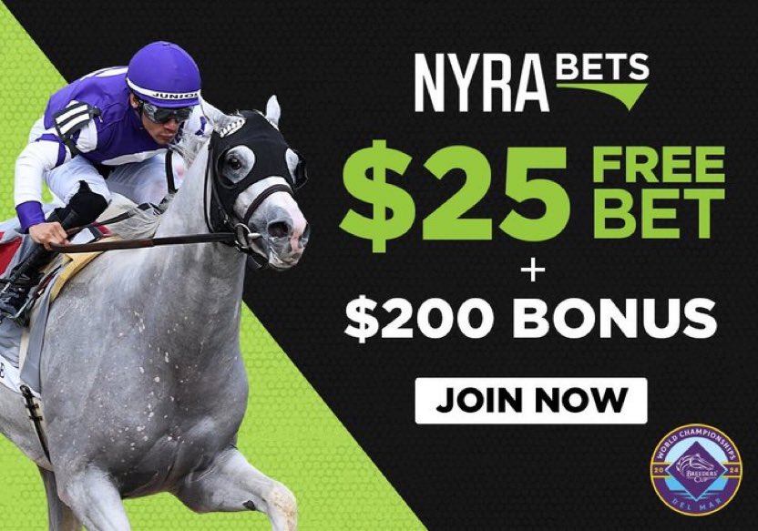 ChiefCFS's tweet photo. Which @BreedersCup contender are you going with this year?  @NYRABets is offering a $25 Free Bet and $200 sign-up bonus for new players! 🐴

🔗 https://t.co/8HNPxPasdS https://t.co/DDLp8F7945