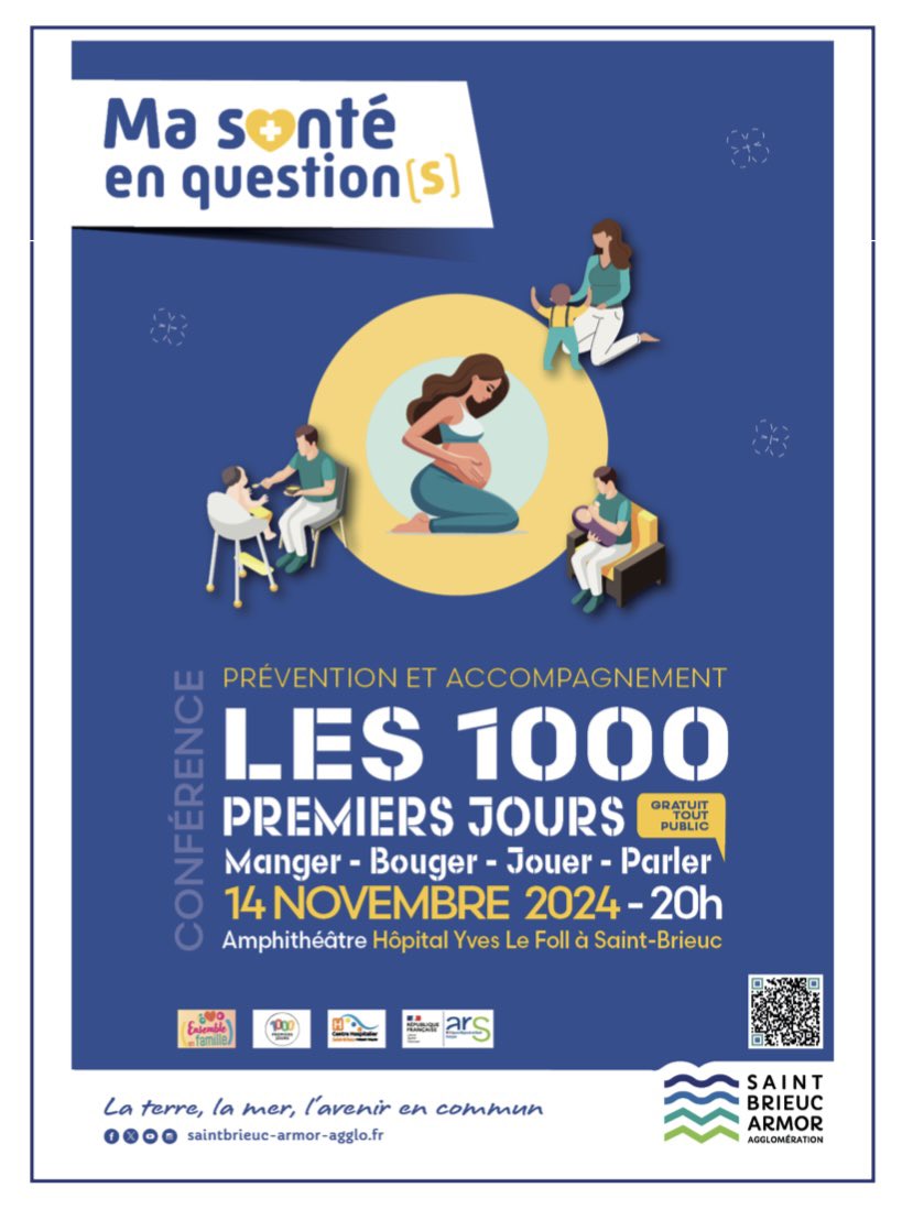 ThSimeliere's tweet photo. Conférence de presse Ma santé en question[s] soirée dédiée aux 1000 1ers jours de l'enfant organisée par @StBrieucAgglo et #hôpital Yves Le Foll le jeudi 14 novembre. https://t.co/iYB54Otc6Q