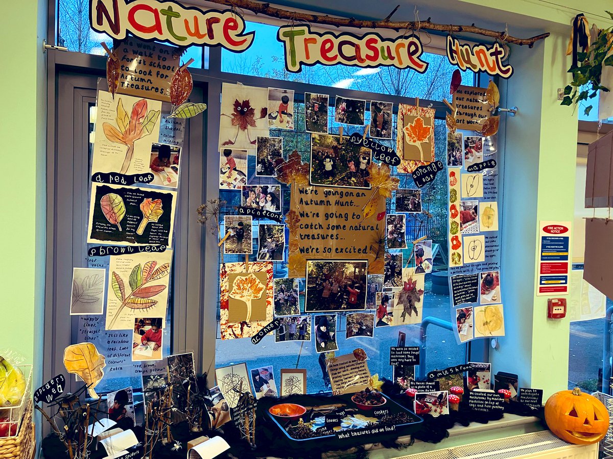 JennyPennys's tweet photo. Documentation following an autumn walk in Reception #eyfs #eyfsdisplay #eyfsclassroom https://t.co/bfJfHDVBzA