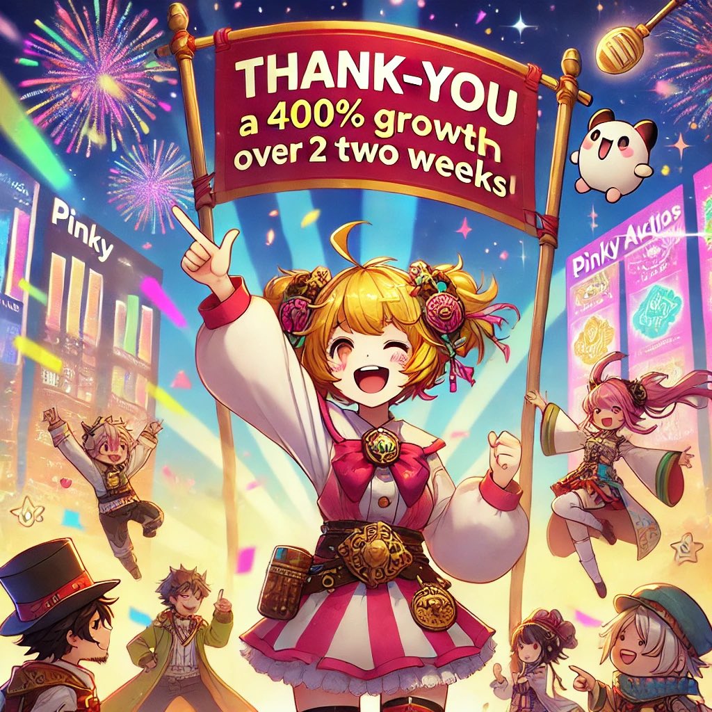 pinky_web3's tweet photo. 🌟 Thank you for an incredible start! Participation in Pinky Auctions has grown by an amazing 400% over the past two weeks! 🎉💯

The season has only just begun, and there’s plenty of time to join in. 🤝💰 Gather your investment allies and dive into the exciting world of art investing! 🖼️✨ Let’s make this season unforgettable!

🎨PLAY NOW🎨 https://t.co/Tts0oDZT6h
