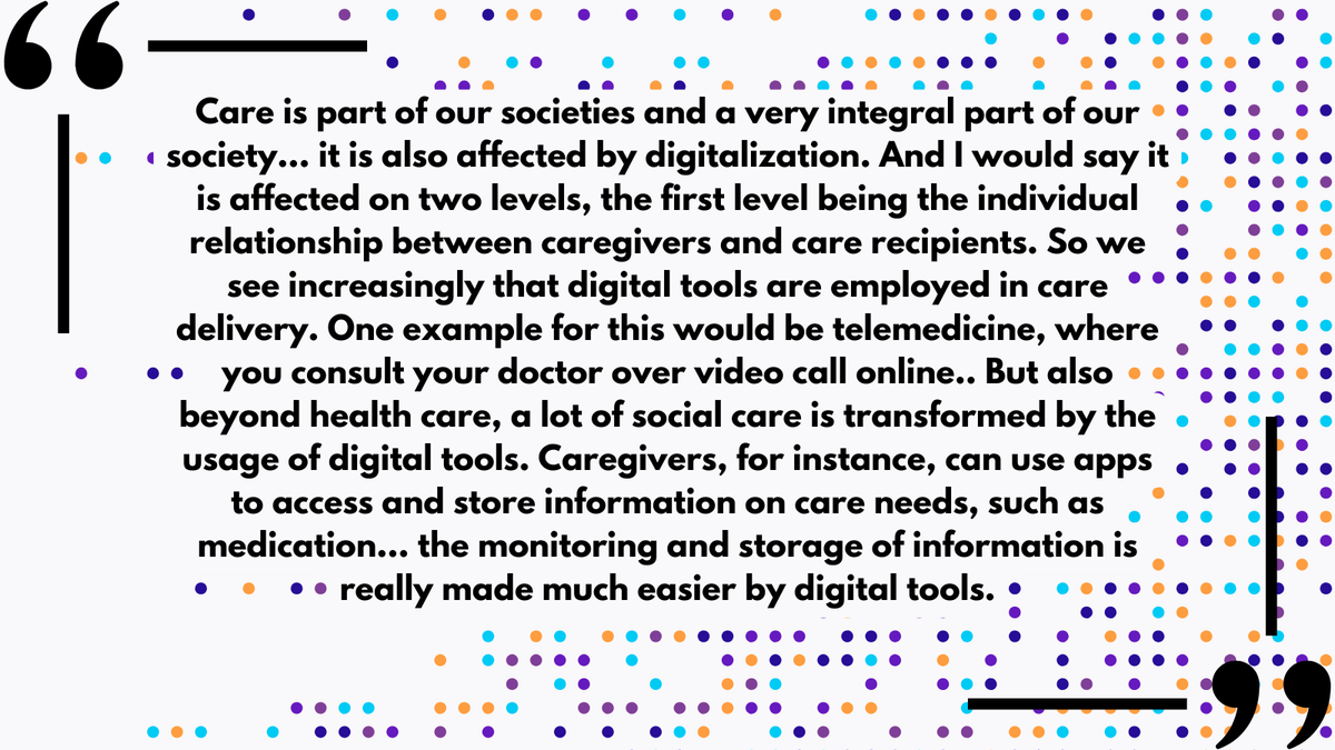 mertkocak_phd's tweet photo. 🎙️ New Episode Alert! Dive into digitalization's impact on social care in Ep.3. Host @elifcance chats with Michael Kemmerling on how digital platforms reshape care relationships and provider models. Listen now! 🎧🌐 #CareWork #DigitalCare #Podcast https://t.co/sIHPN93NiE