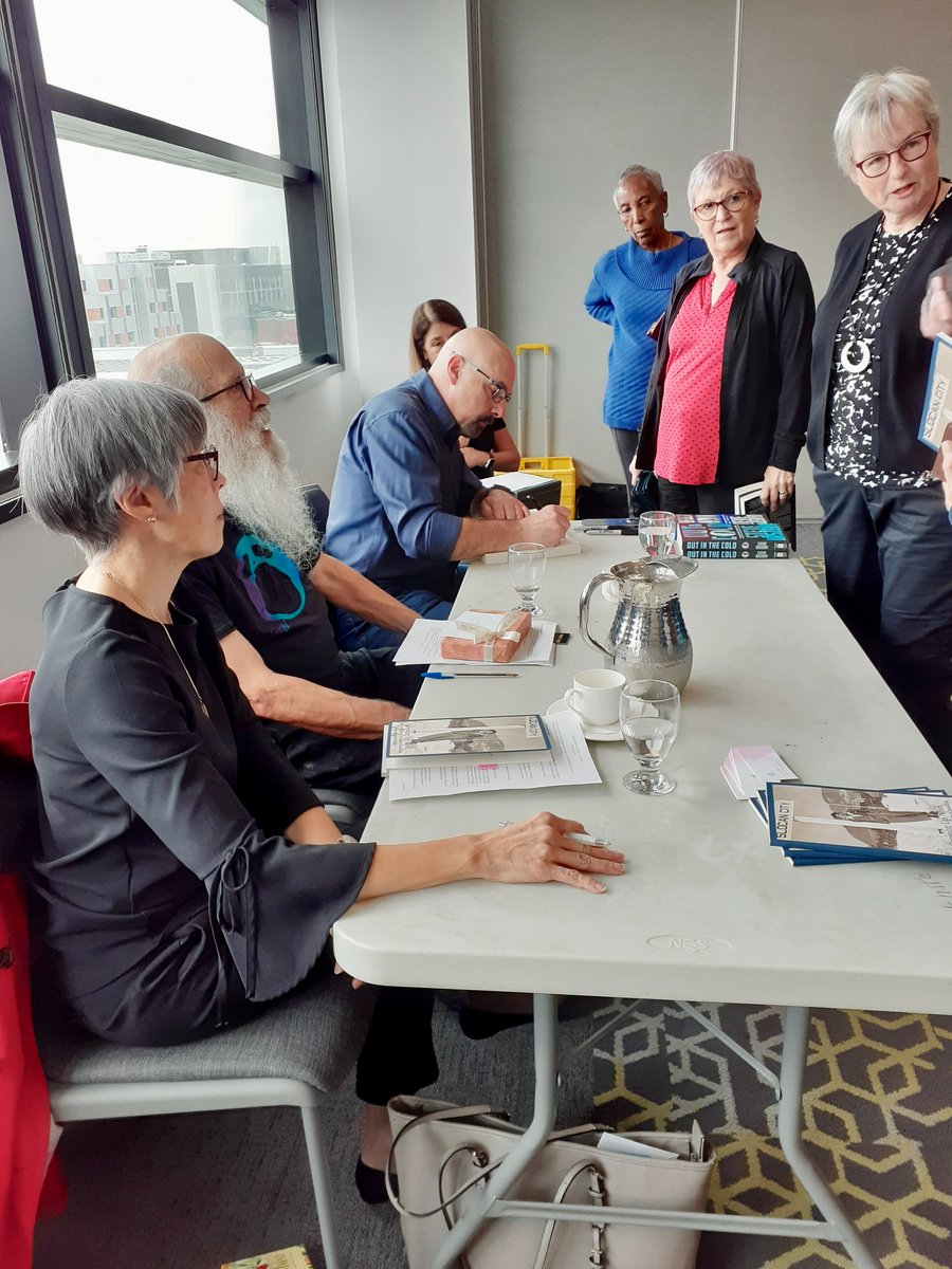 SteveUrszenyi's tweet photo. I'm grateful to have been a guest speaker with two fellow authors and former professors at Humber Polytechnic @HumberPoly yesterday. It was fun to discuss our very different books with an engaging audience!

It was also the first event in the launch of OUT IN THE COLD, which will be published on 11/12/24.

#books #thrillers #Humber #OutintheCold