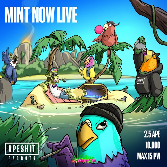 idrawanimation's tweet photo. Parrots gotta fly! Minted 10 https://t.co/fz1H3PqSp2
