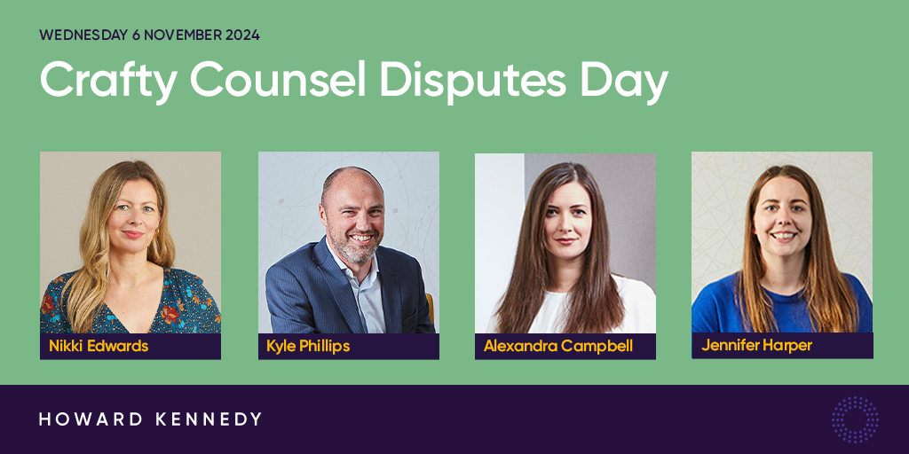Looking forward to <a href="/CraftyCounselHQ/">Crafty Counsel</a> Disputes Day next week – Partner Nikki Edwards will be speaking on a panel about how to minimise in-house disputes successfully – don’t miss it.
