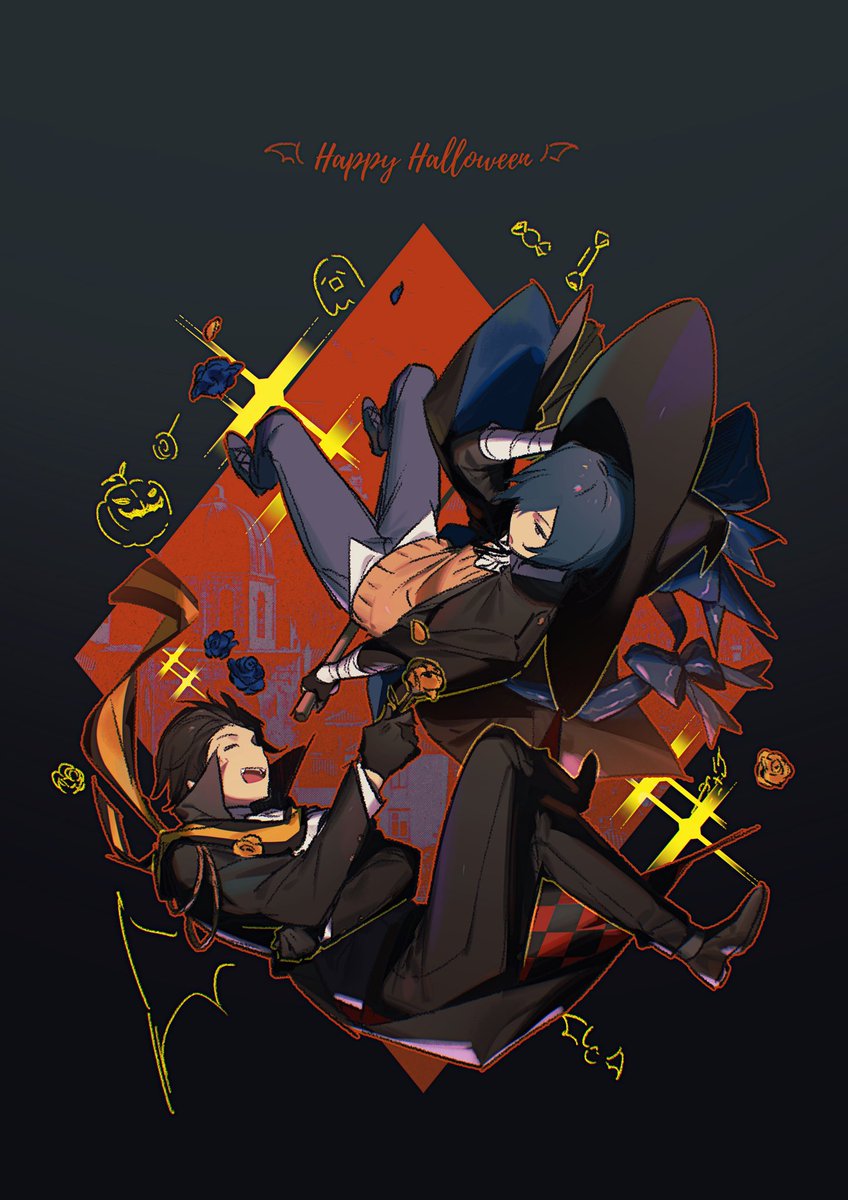 LuckPigeon's tweet photo. #ryomina 
Happy Halloween 🐦‍⬛ 🫐 https://t.co/ATNEKNt0dR