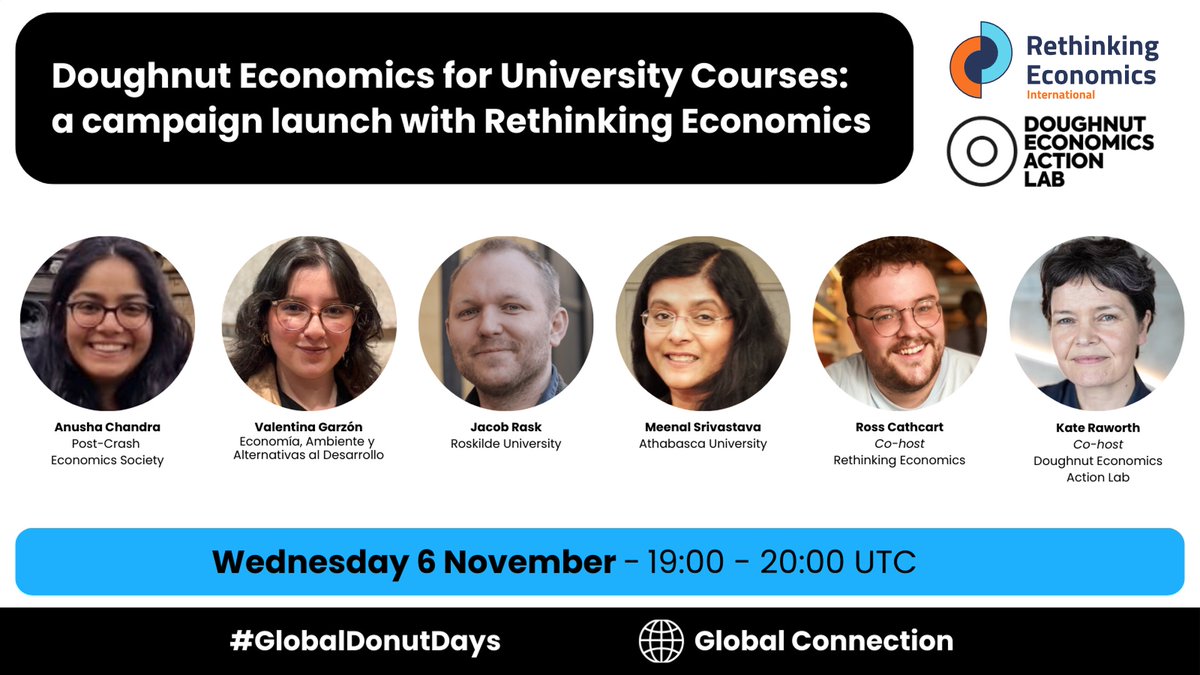 Kate Raworth (@kateraworth) on Twitter photo Calling all uni lecturers & students who want to get Doughnut Economics on the curriculum. Join us on Weds 6 Nov to launch an open-access treasure trove of materials for teaching DE - along with a campaign to make it happen <a href="/rethinkecon/">Rethinking Economics</a> #globaldonutdays doughnuteconomics.org/globaldonutday… Calling all uni lecturers & students who want to get Doughnut Economics on the curriculum. Join us on Weds 6 Nov to launch an open-access treasure trove of materials for teaching DE - along with a campaign to make it happen <a href="/rethinkecon/">Rethinking Economics</a> #globaldonutdays doughnuteconomics.org/globaldonutday…