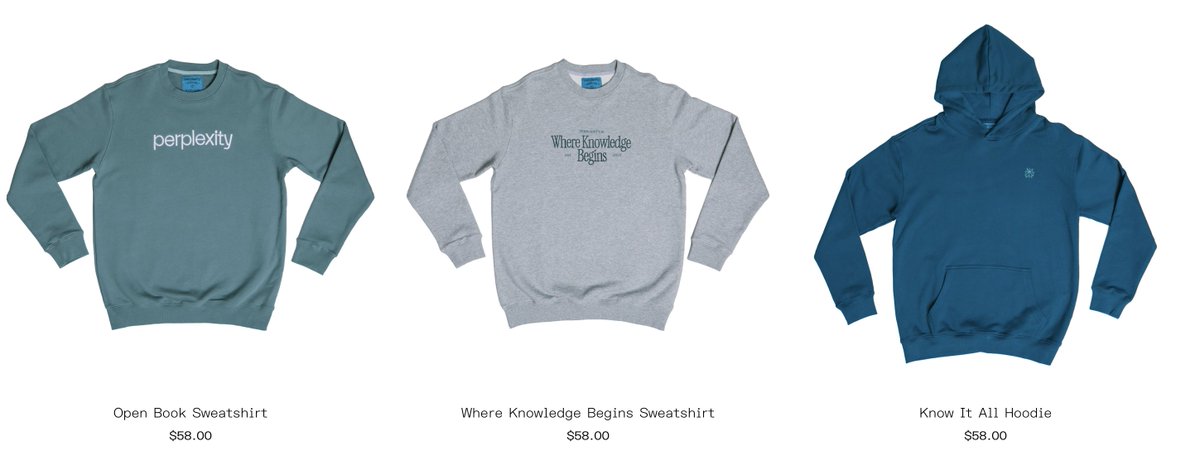 Perplexity is known for its good brand design and attracted fans. A lot of people have asked for being able to buy Perplexity merch. Starting today, you can!