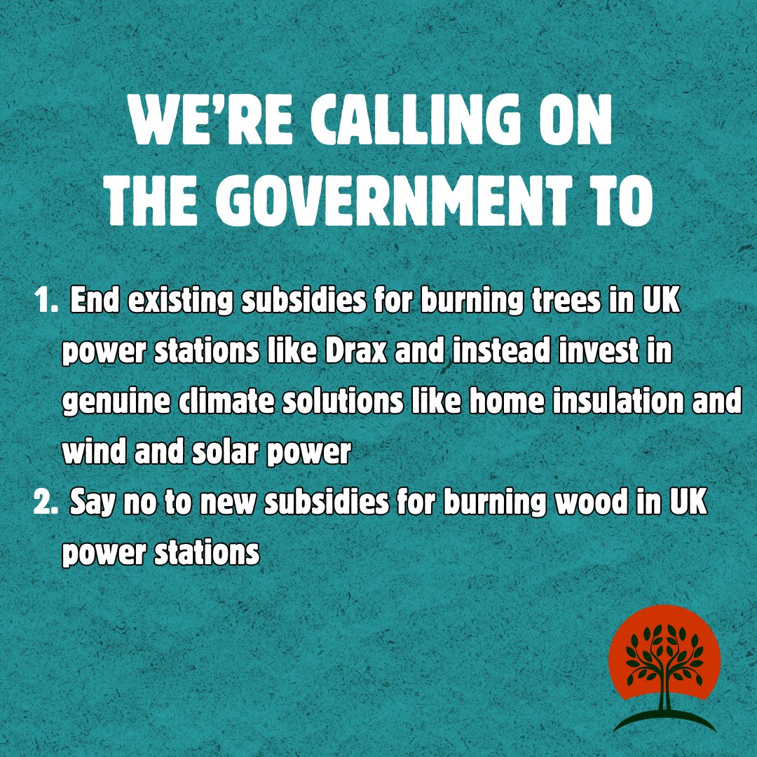 ✍️ Call on key ministers to stop burning trees!
💰 Current subsidies for Drax, the UK's biggest carbon emitter are due to expire in 2027
❗ Key ministers must stop further subsidies and commit to meaningful climate action!
🔗 TAKE ACTION ⬇️  actionnetwork.org/letters/nature…