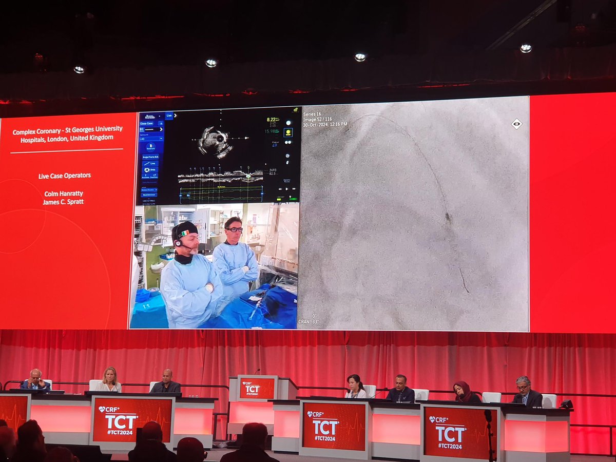📺 Medinbox Live Case in London, Retransmitting to Washington at hashtag#TCT2024 🏛️ 

🫀Today, a complex coronary procedure from St George's University Hospitals NHS Foundation Trust in London was projected live at the TCT congress in Washington.