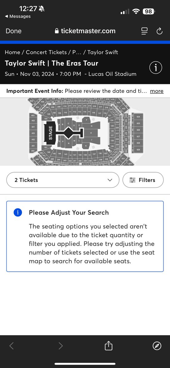 ashleym194's tweet photo. @swiftieswanttix I got here but nothing left? https://t.co/odU5oWfQLx