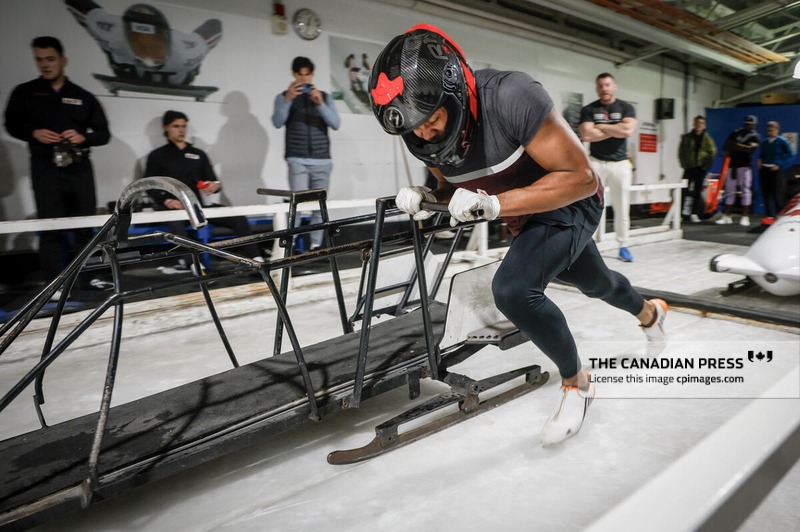 Diver transfers Olympic dream to bobsled, with a Jamaican twist. My <a href="/CdnPressSports/">The Canadian Press Sports</a> report, Jeff McIntosh photo. <a href="/BobCANSkel/">BobsleighCANSkeleton</a> <a href="/TeamCanada/">Team Canada</a> 
shorturl.at/COsaY