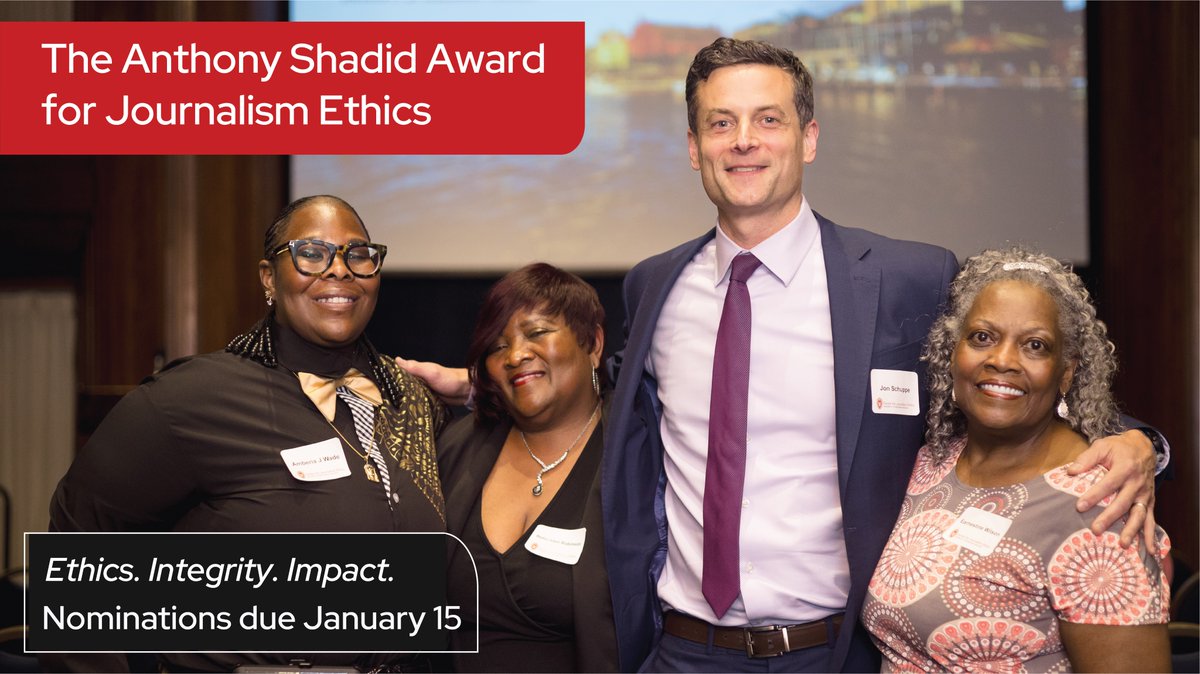 Nominations for the 2025 Anthony Shadid Award for Journalism Ethics open on Monday, November 11. 

Nomination info: ethics.journalism.wisc.edu/shadid-award/s…