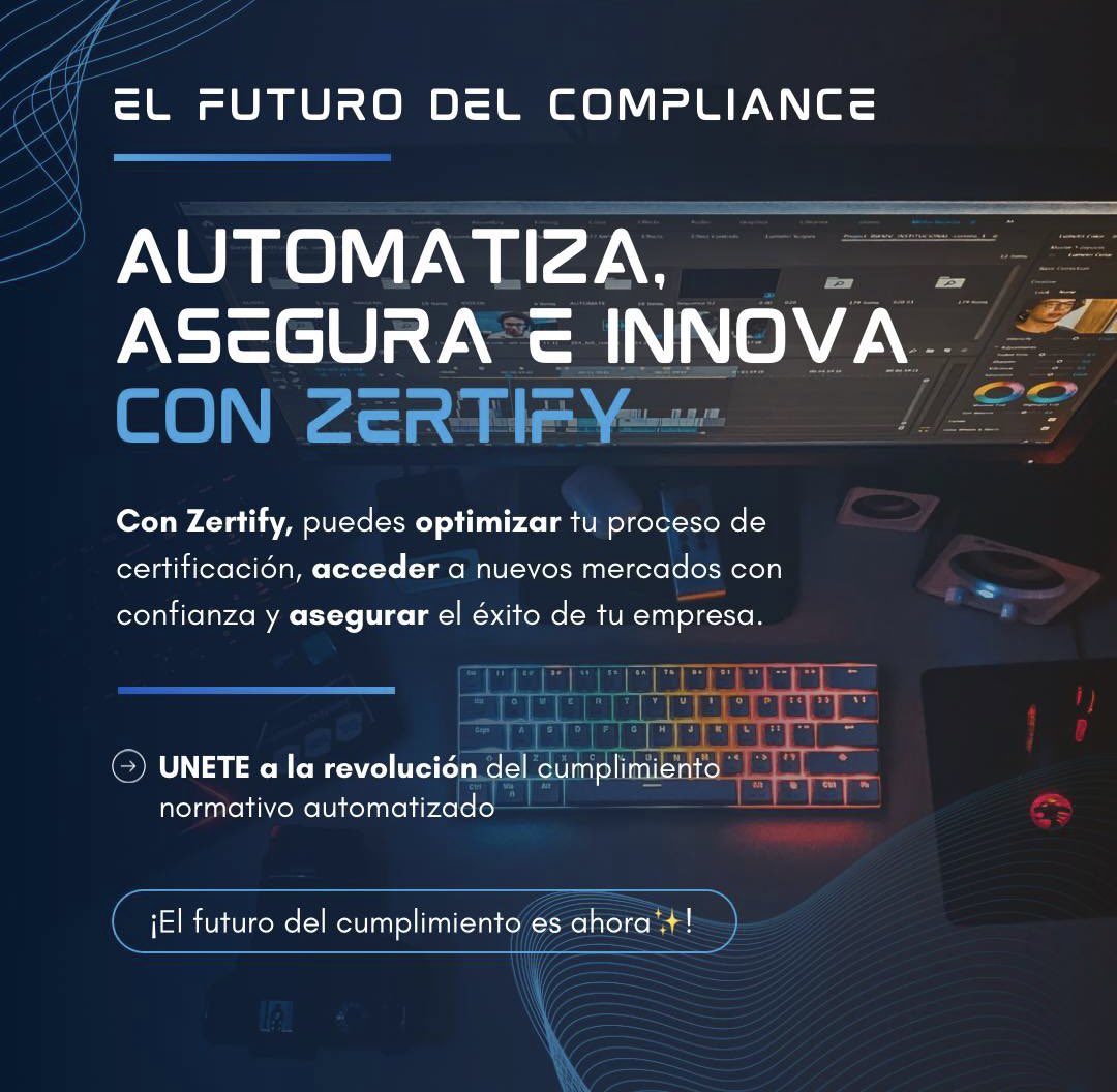 ZertifyAI's tweet photo. 💡 La innovación no se detiene, y nosotros tampoco💡

Entra a la lista de espera en nuestra página web y transforma tu cumplimiento normativo próximamente✨👇🏼
https://t.co/bepqi8a6ra https://t.co/tfUbaIvHt7