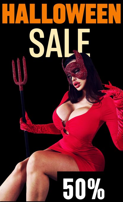 Halloween Sale!! ?? 50% OFF on my VIP Onlyfans page!! Subscribe now?? https://t.co/ZMcOxs4bpM https://t