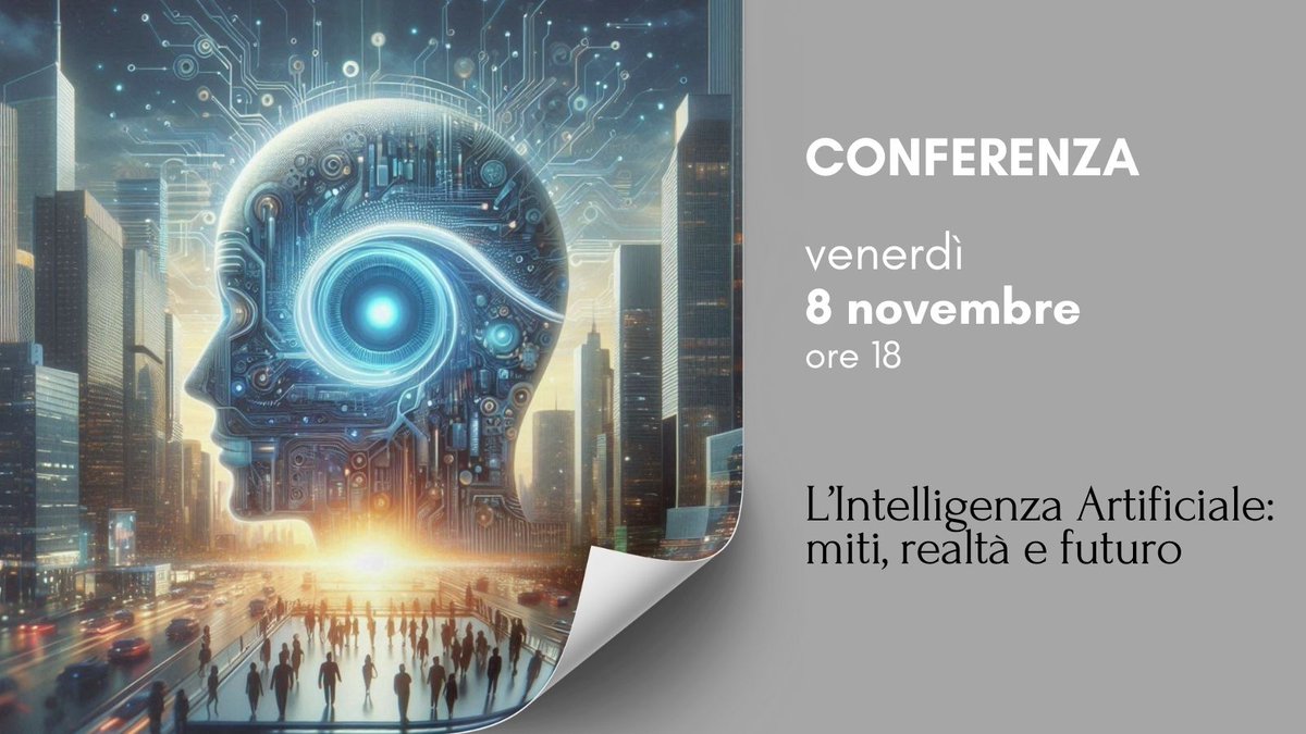 Flavio Corradini, Prof. Ordinario di Informatica dell'Università di Camerino, terrà una conferenza per chiarire le idee, discutere i timori e riflettere insieme sul ruolo dell’Intelligenza Artificiale nella nostra società.

Ingresso libero fino ad esaurimento posti