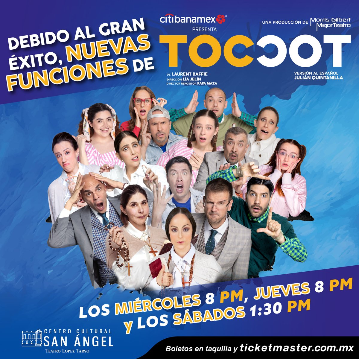 venalteatroMX's tweet image. Tenemos Pases dobles para @toctocobra HOY 8pm en el Centro Cultural San Ángel 🎉🎭

Únicamente:
🌟Nombre completo
🌟Like y RT
🌟Captura de Pantalla de que nos sigues en Youtube 👇🏽

youtube.com/@venalteatromx…