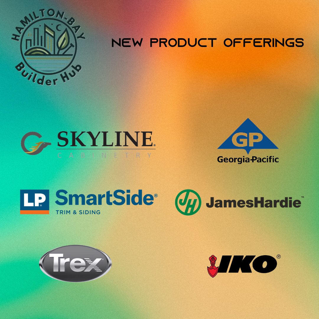 📣 New product alert! 📣

We’re adding industry-leading brands like Skyline Cabinetry, Georgia-Pacific, LP SmartSide, James Hardie, Trex, and IKO to the Hamilton Bay Builder Hub! 🛠️

Check out the latest offerings for your next project. #HamiltonBay #NewProducts