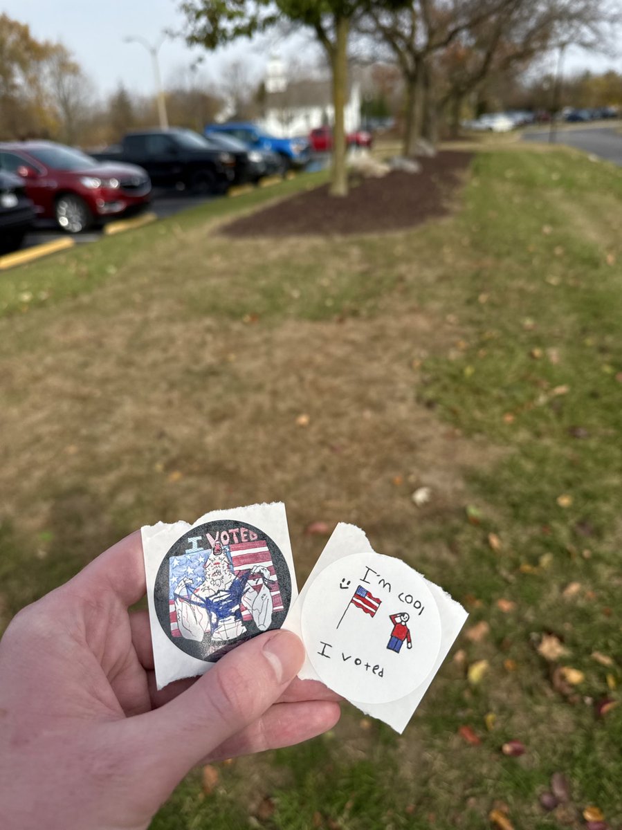 whitecroptop's tweet image. the i voted stickers i got are patriotic asf... LET'S GO