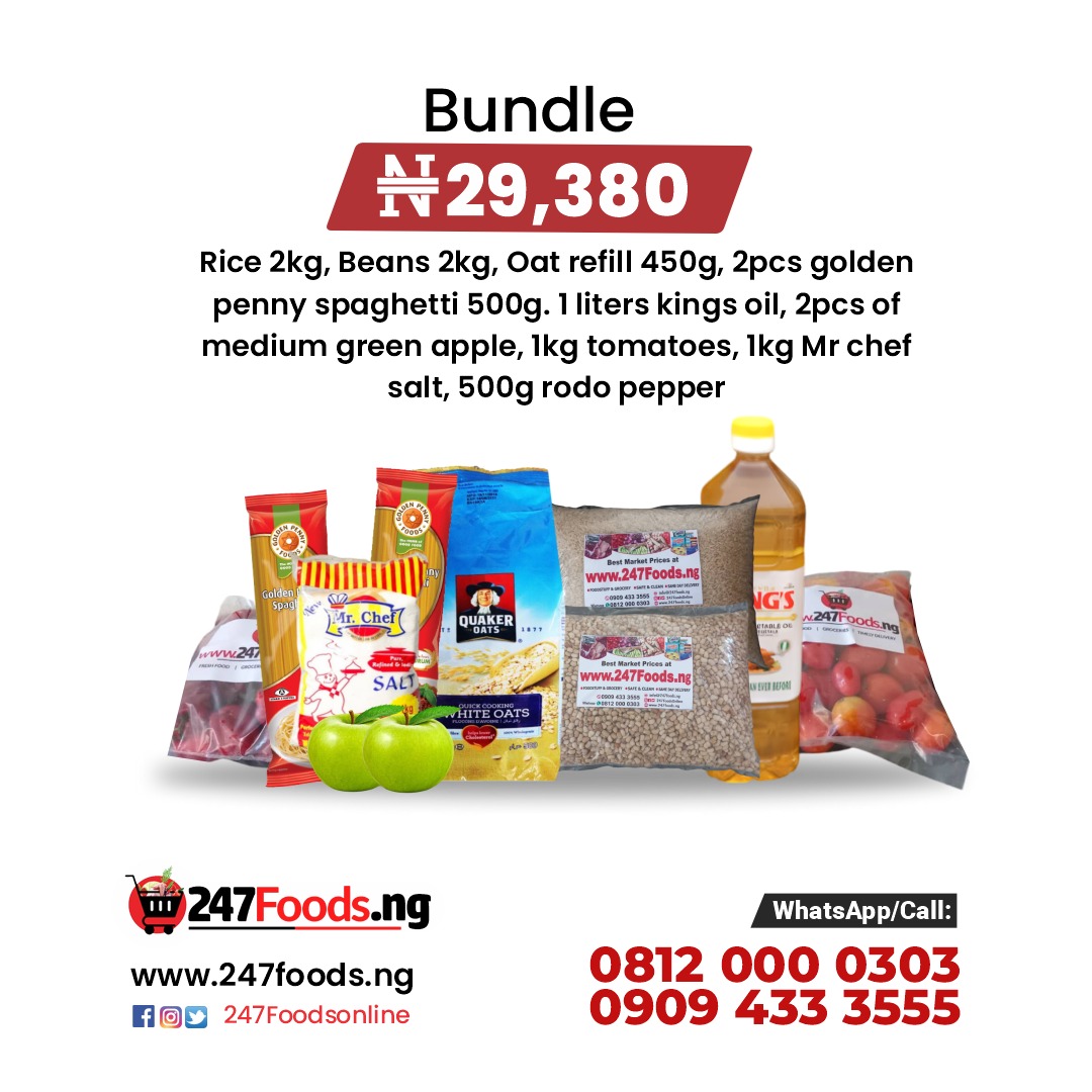 247foodsonline1's tweet image. Order easily by following the link in our bio to connect with us on

WhatsApp! *** +2348120000303 ***

📦 Affordable Bundle Packages tailored for your family’s needs. 

🌍 Worldwide Delivery – 
Wherever you are, we’re just a DM away!

#Lagosvendors #247foodsng #Groceries