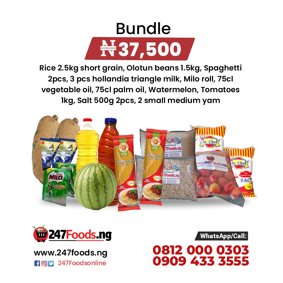 247foodsonline1's tweet image. Order easily by following the link in our bio to connect with us on

WhatsApp! *** +2348120000303 ***

📦 Affordable Bundle Packages tailored for your family’s needs. 

🌍 Worldwide Delivery – 
Wherever you are, we’re just a DM away!

#Lagosvendors #247foodsng #Groceries