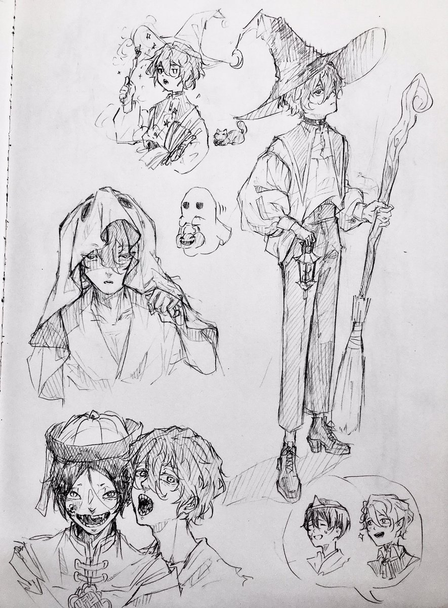 naasmcuti2217's tweet image. Halloween 🎃👻💀 #hasuichi #albie #huixiyi #aidendadams #RekkyōSensen  #列強戦線